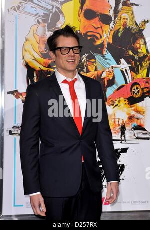 Los Angeles, California, USA. 14th January 2013. Johnny Knoxville at arrivals for THE LAST STAND Premiere, Grauman's Chinese Theatre, Los Angeles, CA January 14, 2013. Photo By: Elizabeth Goodenough/Everett Collection