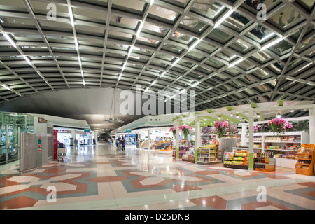 BANGKOK - JANUARY 17. Duty-free shops in departure terminal of Bangkok airport on January 17, 2012. Suvarnabhumi airport. Stock Photo