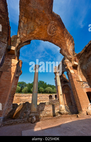 Thermal Grand Baths at Hadrian's Villa ( Villa Adriana ) built during the second and third decades of the 2nd century AD, Tivoli Stock Photo