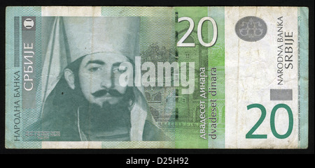 Banknote,Currency, 20, Serbia Stock Photo