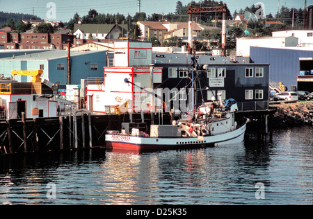 Kodiak is consistently ranked as one of the top three fishing ports in the United States, Alaska Stock Photo