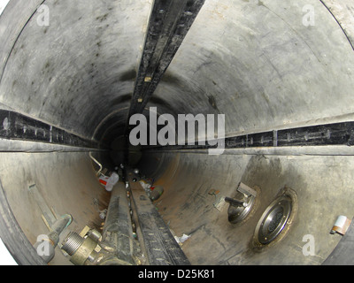 Torpedo launch tubes of the U-Boot. Stock Photo