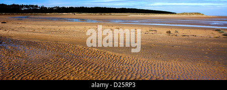 Sand Pattens on Holkham Bay Beach Peddars way North Norfolk Coastal Path, Holkham village, North Norfolk Coast, England, UK Stock Photo