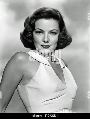 GENE TIERNEY (1920-1991) US film actress about 1962 Stock Photo