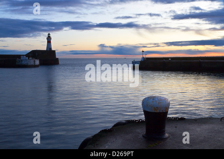 Dawn at Fraserburgh Harbour Photo Stock Photo