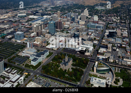 aerial photograph Salt Lake City, Utah Stock Photo