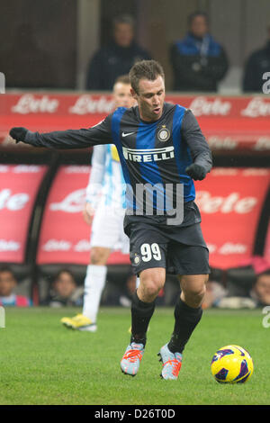 Antonio Cassano (Inter), JANUARY 12, 2013 - Football / Soccer : Italian 'Serie A' match between  Inter Milan 2-0 Pescara at Stadio Giuseppe Meazza in Milan, Italy, (Photo by Enrico Calderoni/AFLO SPORT) Stock Photo