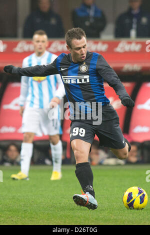 Antonio Cassano (Inter), JANUARY 12, 2013 - Football / Soccer : Italian 'Serie A' match between  Inter Milan 2-0 Pescara at Stadio Giuseppe Meazza in Milan, Italy, (Photo by Enrico Calderoni/AFLO SPORT) Stock Photo