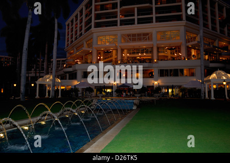 Fountains at the Grand Wailea Hotel, Maui Hawaii Stock Photo