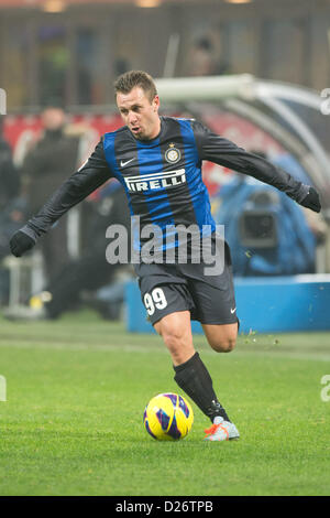 Antonio Cassano (Inter), JANUARY 12, 2013 - Football / Soccer : Italian 'Serie A' match between  Inter Milan 2-0 Pescara at Stadio Giuseppe Meazza in Milan, Italy, (Photo by Enrico Calderoni/AFLO SPORT) Stock Photo