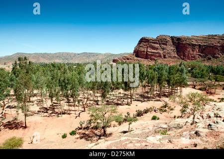 Panoramic views from Abraha Atsbeha Church, near Mekele, Ethiopia, Africa. Stock Photo