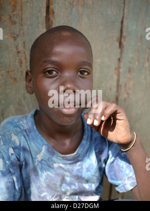 KENYA Scenes in the slum of Bangladesh. Mombasa. photo by Sean Sprague Stock Photo