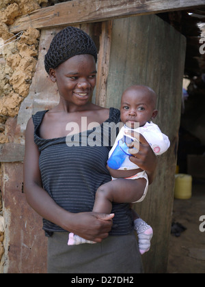 KENYA Scenes in the slum of Bangladesh. Mombasa. photo by Sean Sprague Stock Photo