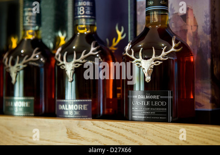 bottles of dalmore single malt scotch whisky drink