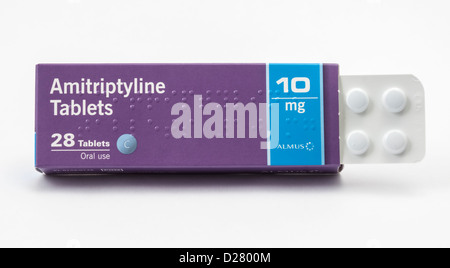 Amitriptyline, a Tricyclic antidepressant drug. Now often given at ...