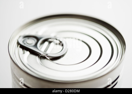 Tin can ring pull. Stock Photo