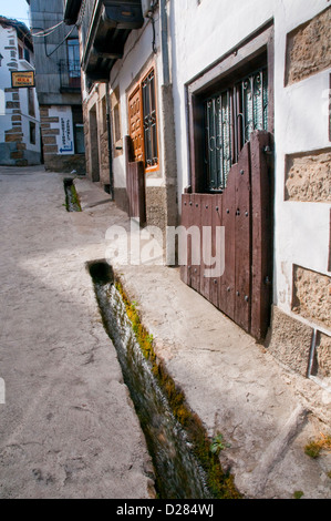 Regaderas. Candelario, Salamanca province, Castilla Leon, Spain. Stock Photo