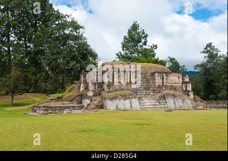 Guatemala, Tecpan. The ruins of Iximche near Tecpan, Guatemala. Stock Photo