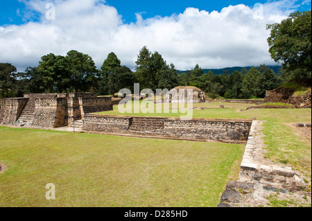 Guatemala, Tecpan. The ruins of Iximche near Tecpan, Guatemala. Stock Photo