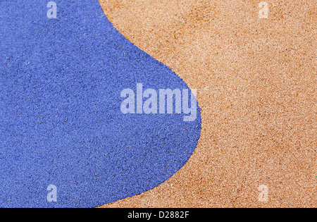 Colorful rubber flooring, floor decorated detail, texture Stock Photo