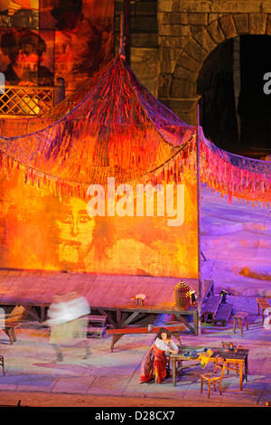 Carmen by Bizet, performance at Arena, Verona, Italy Stock Photo