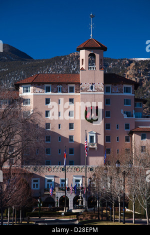 USA, Colorado, Colorado Springs, Broadmoor Hotel, exterior, morning Stock Photo