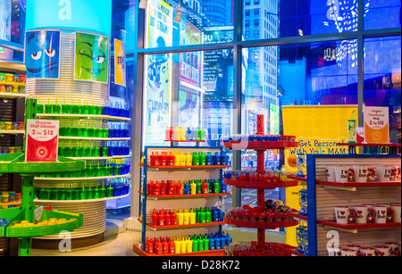 Yellow M&M Luggage Tags, M&M's World Store, Times Square, NYC Stock Photo -  Alamy