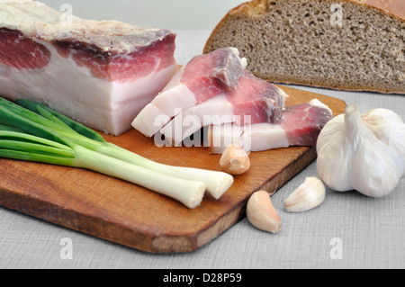 traditional simple ukrainian food Stock Photo