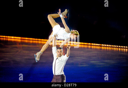 Ice dancing Stock Photo