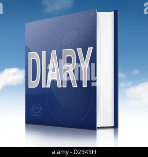 Diary concept. Stock Photo