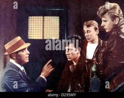 Die Jungen Wilden  Young Savages,  Burt Lancaster, Neil Nephew, John Davis Chandler, Stanley Kristien Hank Bell (Burt Stock Photo