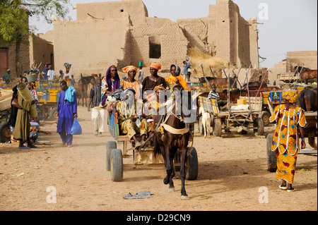 Africa, Mali, market day in Djenné Stock Photo