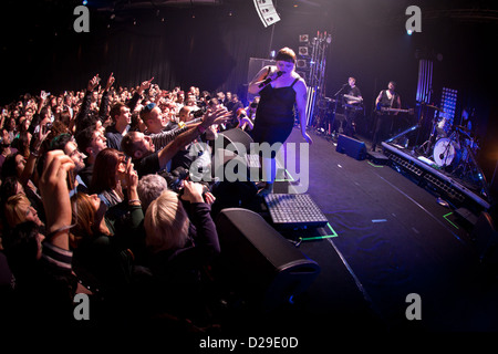 November 27, 2012 - Milan, Italy - The famous American indie rock band Gossip performs in Milan during its European Tour Stock Photo