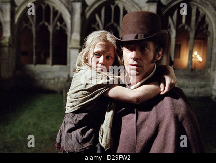 LES MISERABLES  2012 Universal Pictures film with Hugh Jackman and Isabelle Allen as the young Cosette Stock Photo
