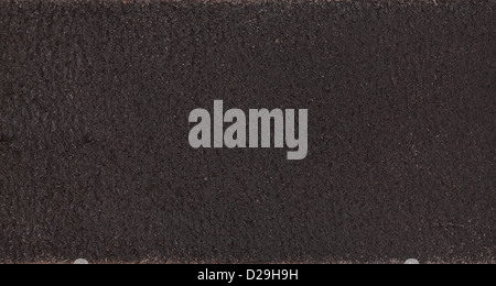 Close up photo of dark brown leather in high resolution Stock Photo