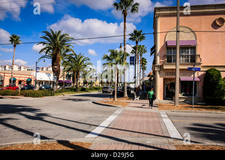 Main Street in Venice Florida Stock Photo