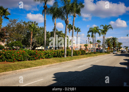 Main Street in Venice Florida Stock Photo