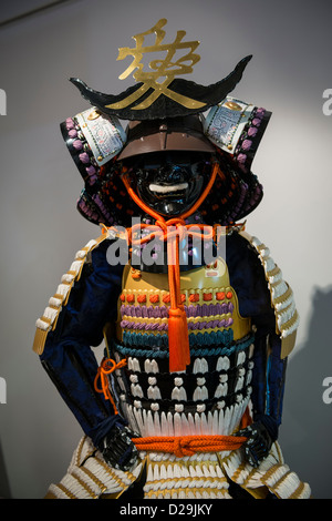 Replica of Traditional Samurai Warrior Armour Stock Photo