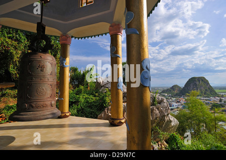 Ancient bell on Marble Mountains near Danang, Vietnam Stock Photo