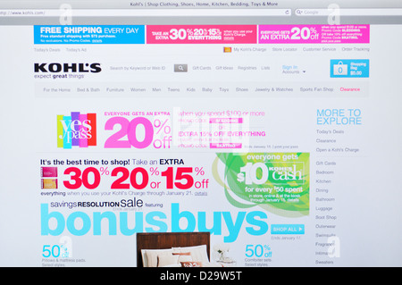 Kohls retail website Stock Photo - Alamy