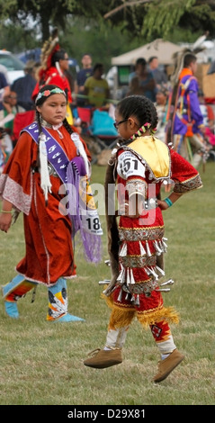 Pow Wow Native Children Dancers Girls in Traditional Costumes Six ...