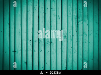 Emerald wooden wall, perfect for background or texture Stock Photo