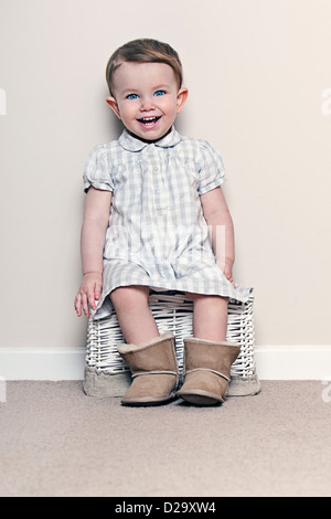 Happy Baby Girl Stock Photo