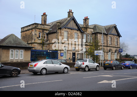 Giffnock police station and district court building in Glasgow, Scotland, UK. Stock Photo