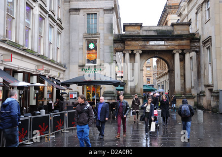 Royal Exchange Square in Glasgow Stock Photo