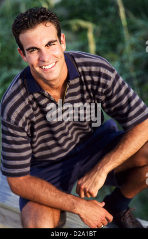 Portrait of young 20ish man Casually Dressed Stock Photo