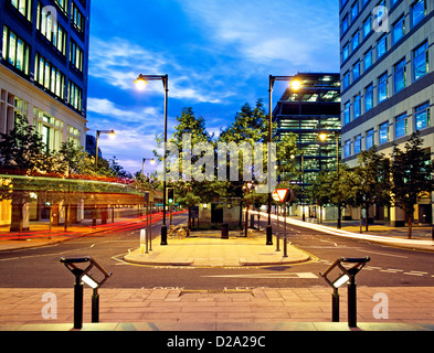Canada Square Canary Wharf London UK Stock Photo