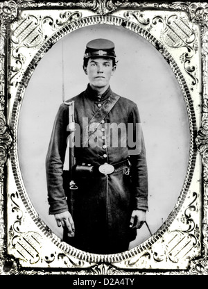 Young Union Soldier. Civil War Stock Photo