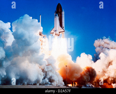 Launch Of Space Shuttle Challenger, 6/22/83. Stock Photo
