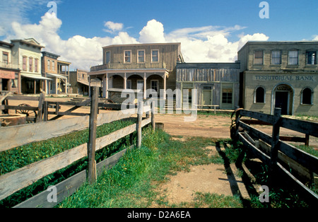 New Mexico, Santa Fe. Eaves Movie Ranch Stock Photo